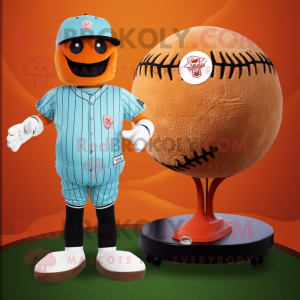 Rust Baseball Ball mascotte...