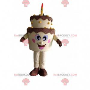 Stor fødselsdagskage maskot, kagekostume - Redbrokoly.com