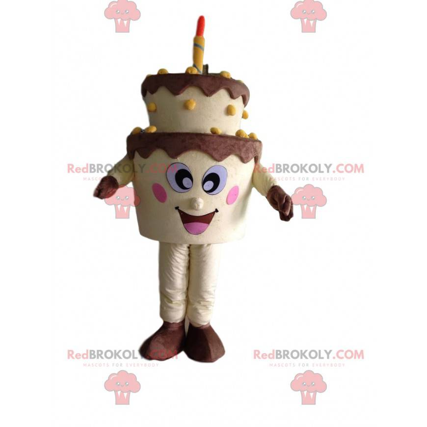 Grande mascotte torta di compleanno, costume torta -