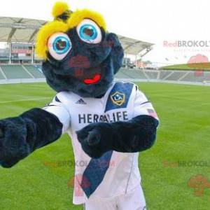 Blauwe en gele kikker mascotte - Redbrokoly.com