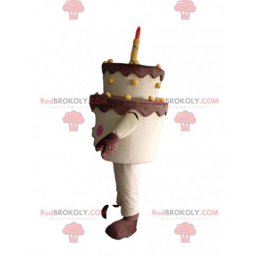 Grande mascote de bolo de aniversário, fantasia de bolo -
