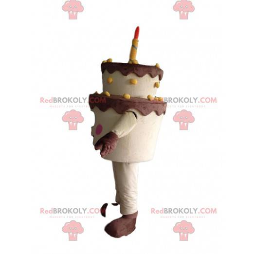 Großes Geburtstagskuchenmaskottchen, Kuchenkostüm -