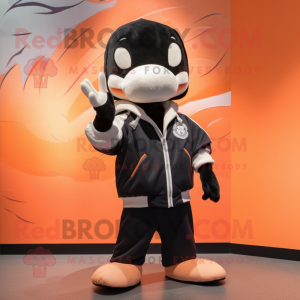 Peach Killer Whale mascotte...