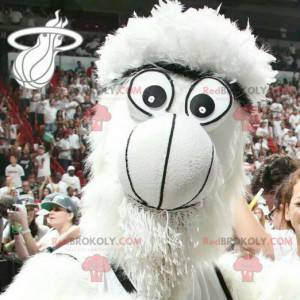 All hairy white monster yeti mascot - Redbrokoly.com