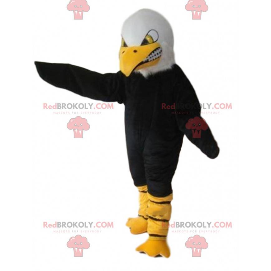 Mascotte d'aigle à l'air féroce, costume de vautour -