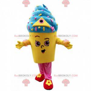 Italian ice cream mascot, ice cream pot costume, ice cream -