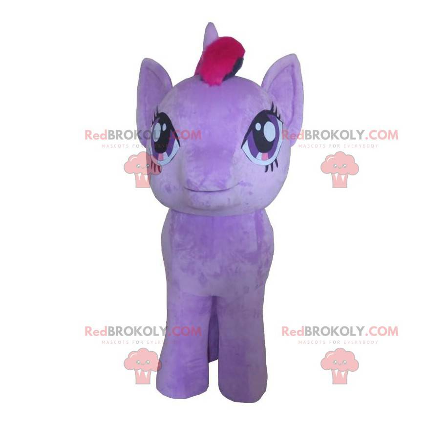 Giant purple pony mascot, My Little Pony costume -