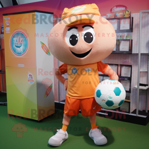 Peach Soccer Ball mascotte...