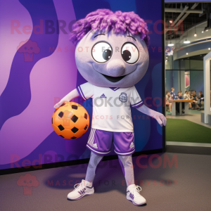 Lavendel fodbold maskot...