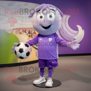 Lavendel fodbold maskot...