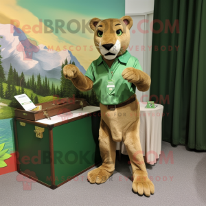 Green Mountain Lion maskot...