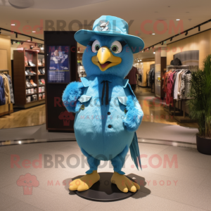Turquoise Blue Jay mascotte...