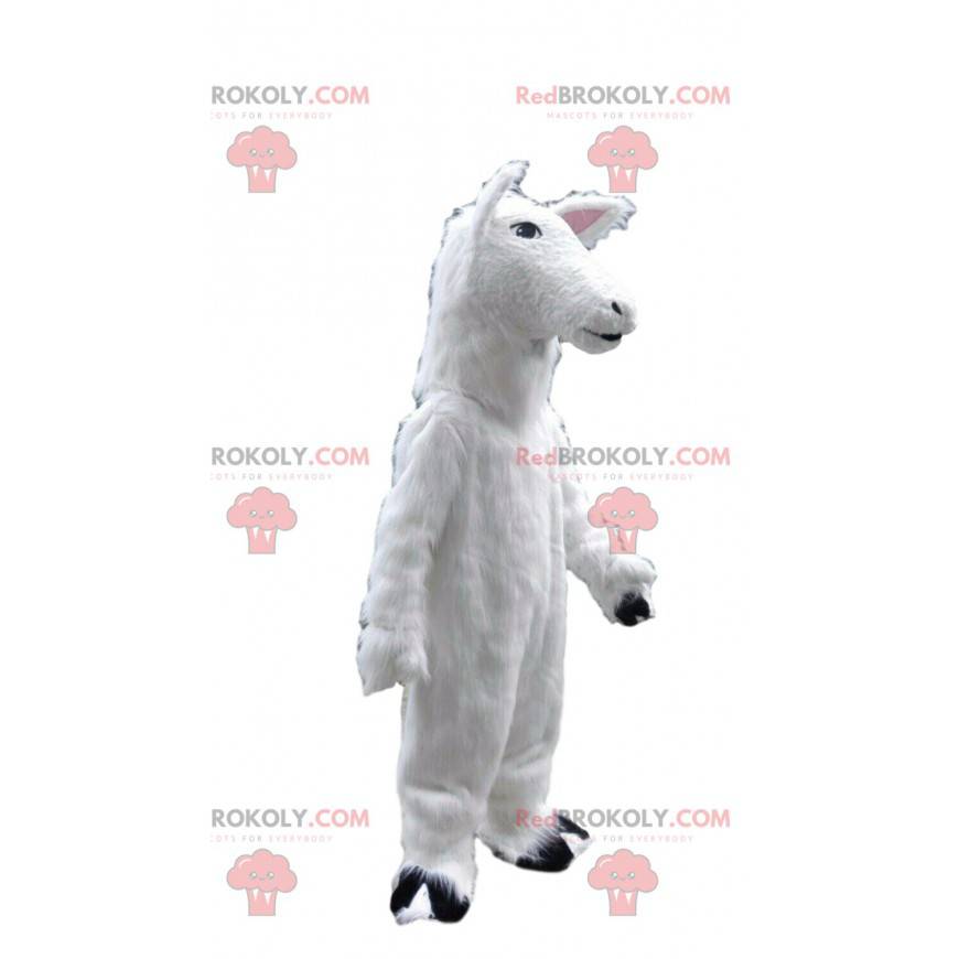 Mascota de oveja, disfraz de cordero, disfraz de caballo blanco