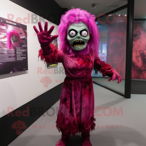 Magenta Zombie mascotte...