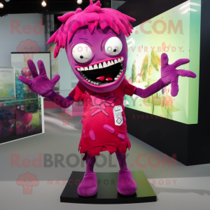 Magenta Zombie mascotte...