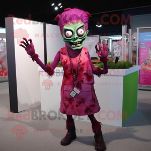 Magenta Zombie mascotte...