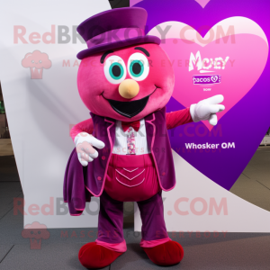 Magenta Heart mascotte...