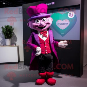 Magenta Heart mascotte...