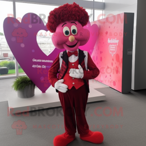 Magenta Heart maskot...