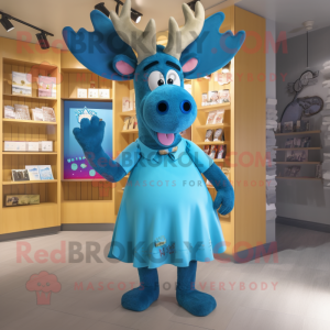 Blue Moose maskot drakt...