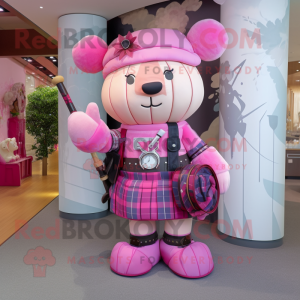 Rosa sekkepipe maskot...