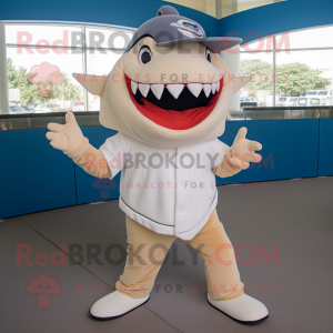Cream Shark mascotte...