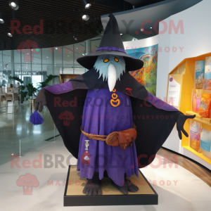 nan Witch'S Hat mascot costume character dressed with a Board Shorts and Shawls