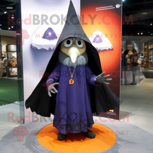 nan Witch'S Hat mascot costume character dressed with a Board Shorts and Shawls