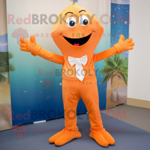 Orange Søstjerne maskot...