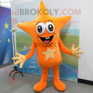 Orange Starfish mascotte...