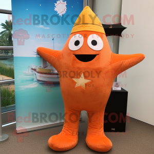 Orange Starfish mascotte...