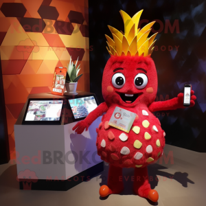 Red Pineapple mascotte...