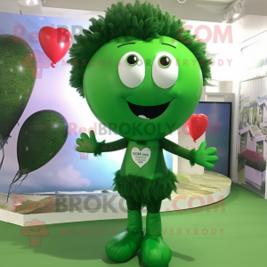 Forest Green Heart Shaped...