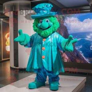 Turkos Leprechaun maskot...