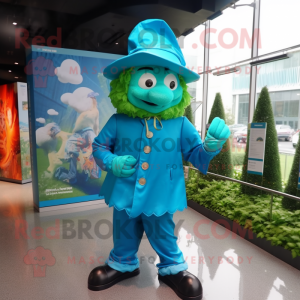 Turkos Leprechaun maskot...