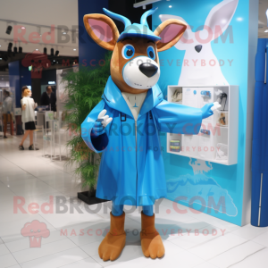 Blue Deer maskot kostyme...