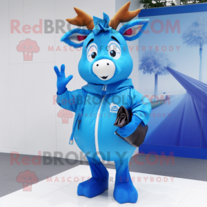 Blue Deer mascotte kostuum...