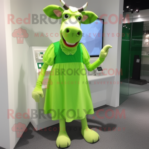 Lime Green Jersey Cow...