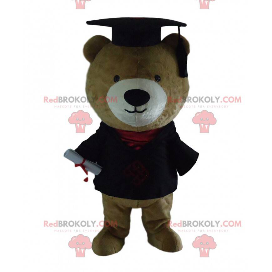 Graduate teddy bear mascot, graduate, student costume - Graduate teddy bear mascot, graduate, student costume -