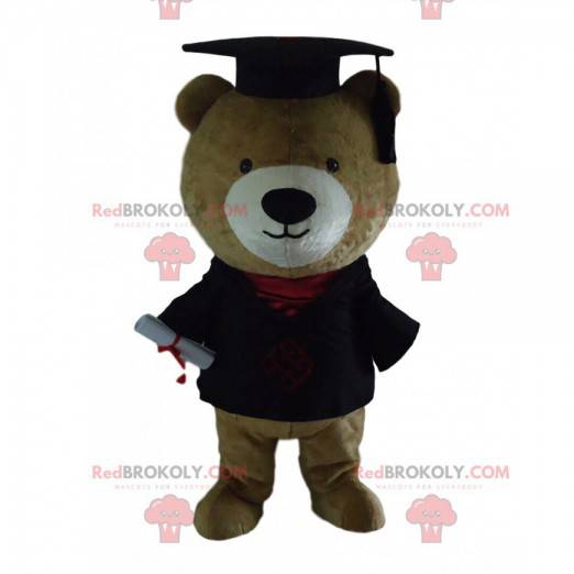 Mascotte afgestudeerde teddybeer, afgestudeerde