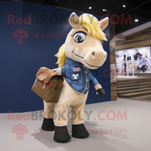 Mascotte de Cheval beige...