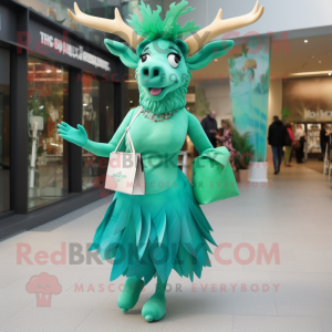 Cyan Irish Elk mascotte...