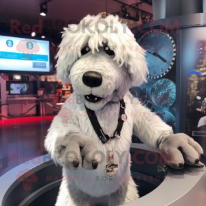 Mascotte de Chien Argenté...