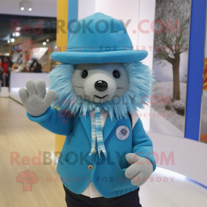 Cyan Porcupine mascotte...