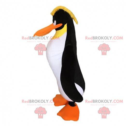 Maskotka pingwina z kreskówki "Królowie ślizgania". -