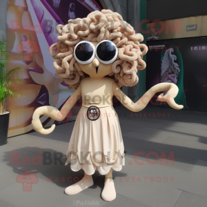 Beige Medusa mascotte...