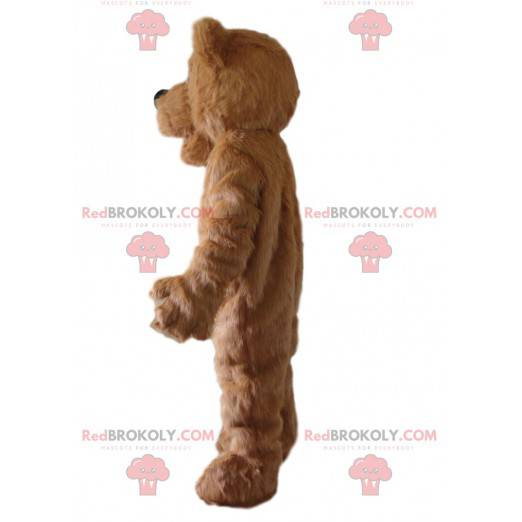 Mascotte bruine teddybeer, aanpasbaar - Redbrokoly.com