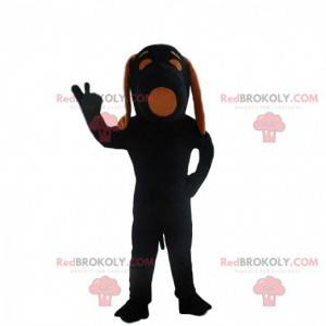 Mascot Black Snoopy, famous cartoon dog - Redbrokoly.com