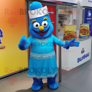 Blauw Biryani mascotte...