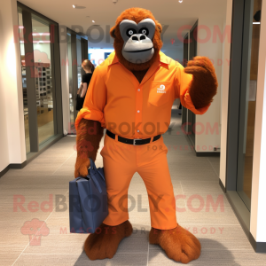 Orangefarbener Gorilla...